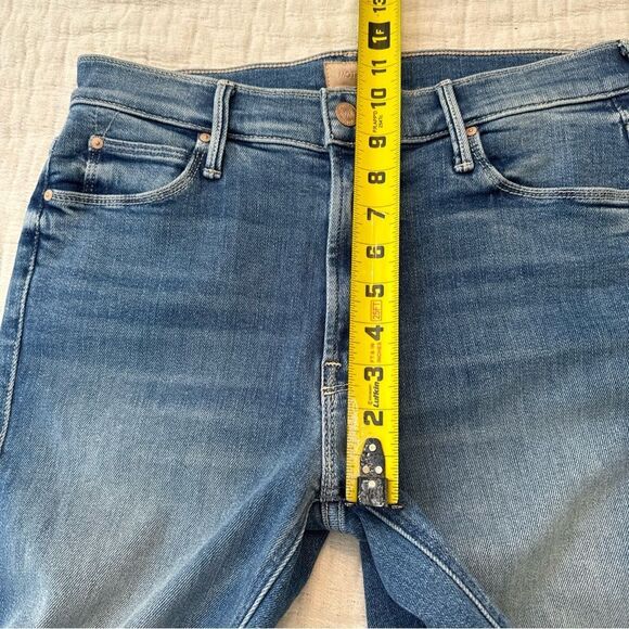 Mother Denim The Mid Rise Dazzler Ankle Fray Riding the Cliffside Size 28 - Picture 11 of 14